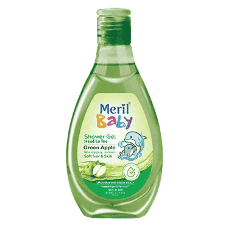 Meril Baby Shower Gel Head to Toe (Green Apple)
